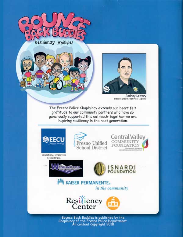 Bounce Back Buddies Coloring Book Back